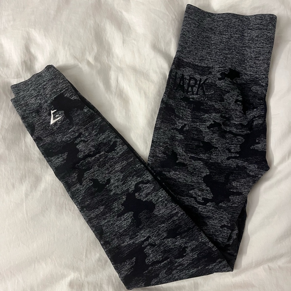 Gymshark Black/Grey Adapt Camo Leggings